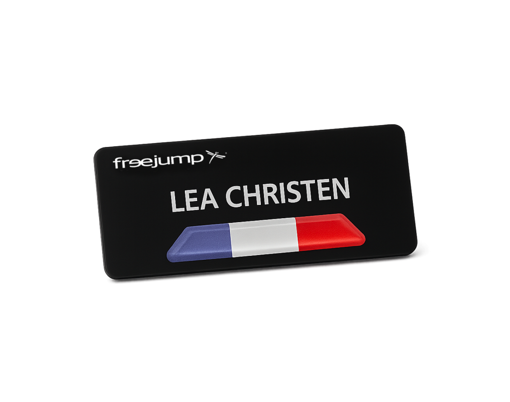 Backpack name plate